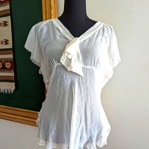 Calvin Klein Silk see through top